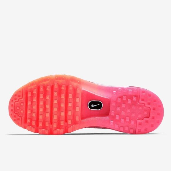 NEW NIKE FLYKNIT MAX 620659-006 Women Size 7.5 Black/White-Pink Foil-Hot Lava - Picture 4 of 7